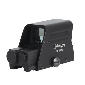 Spike Matinės Juodos Taktinės EL-1100 Holografinis Reflex Raudonos, Žalios Dot Akyse Lauko Medžioklės Akyse taikymo Sritis Ryškumas Reguliuojamas