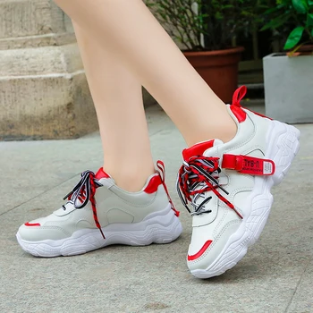 Sportbačiai Moterims Lauko Bėgimo bateliai, Sporto Vaikščiojimo batai Pagalvėle platforma Kvėpuojantis filas batų zapatos de mujer