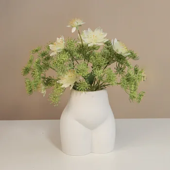 Stalo Vaza Gėlių Vazos Para Jardim Šiaurės Keramikos Paprasta Sausų Gėlių Vaza Namų Puošybai Gyvenamasis Kambarys Veranda Ornamentu