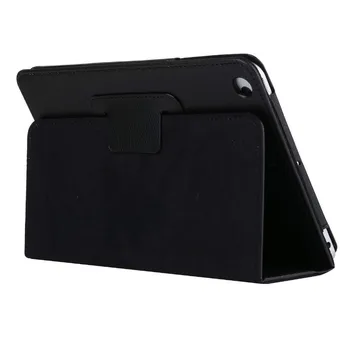 Stovo Laikiklį Folio Case for iPad mini Ultra Plonas Flip Cover PU Odos iPad 2 Case Auto Sleep /Wake Litchi Padengti mini12