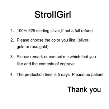 Strollgirl 925 Sterlingas Sidabro Užsakymą Koordinates, Romėniškais Skaitmenimis, Pavadinimas Žiedus Pora Asmeninį Papuošalų Jubiliejų Dovana