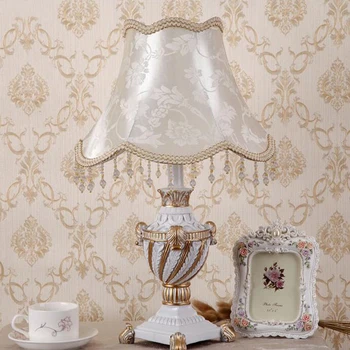 Su audinio umbra didelis Europa stiliaus lentelėje šviesos lempos gėlių meno dekoratyvinis stalo lentelė šviesos lempa fojė miegamojo lovos