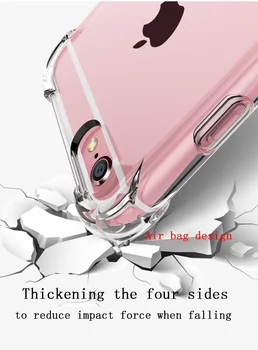 Super atsparus smūgiams Aišku, Soft Case for iPhone 11 Pro MAX Silicio Prabanga mobiliojo Telefono Galinį Dangtelį