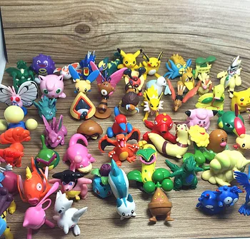 TAKARA TOMY Pokemon Pikachu 3~5CM Pokemoned Duomenys Monstras Modelis Atsitiktiniai Brinquedos Kolekcijos modelis lėlės Anime Vaikams, Žaislai, dovanos