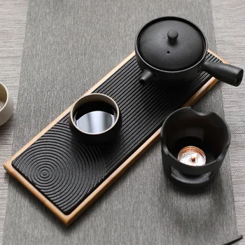 TANGPIN natūralaus bambuko ir keramikos arbatos padėklai arbatos stalo, arbatos plokšteles kung fu arbatos priedai