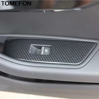 TOMEFON Audi A5 2017-2019 LHD Anglies Pluošto Automobilių Stiliaus Vidinį Porankiu Skydelio Lange Liftas Cover Stick kreminė Priedai