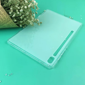 Tabletę Silicio Protektoriaus Case Cover For Samsung Galaxy Tab S6 10.5 colio T860 T865 Minkštas Aišku, TPU atsparus Smūgiams Padengti SM-t860