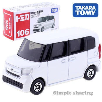 Takara Tomy Tomica Nr. 106 Honda N Box Van Modelio Rinkinys, 1:58 Diecast Miniatiūrinių Automobilių Pelėsių Kolekcionuojamų Pop Juokingi ŽAISLAI