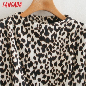 Tangada 2020 m. rudens žiemos moterys leopard seksuali suknelė Ponios mini Suknelė Vestidos 2W46