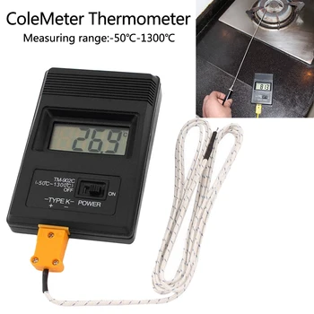 Temperatūros Matuoklis Įrankis TM-902C (-50C iki 1300C) Skaitmeninis Termometras Jutiklis + Termopora Zondo detektorių