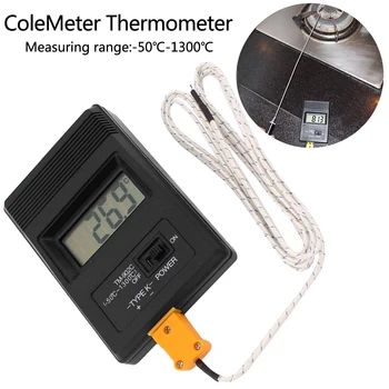 Temperatūros Matuoklis Įrankis TM-902C (-50C iki 1300C) Skaitmeninis Termometras Jutiklis + Termopora Zondo detektorių