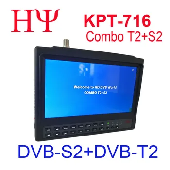 [Tikra] KPT-716TS DVB-S2, DVB-T2 satllite Finder metrų HD Palydovinės TV Imtuvas MPEG-4 Moduliatorius geriau satlink ws-6979 6933