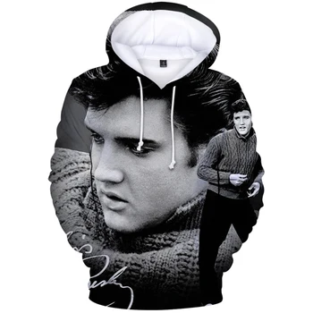 Top parduoti Elvis Presley 3D Hoodies Vyrų/moterų Hipster Kietas Viršūnes Atsitiktinis Hoodies Pavasario Berniukas Hip-hop Streetwear Vyrų Drabužiai.