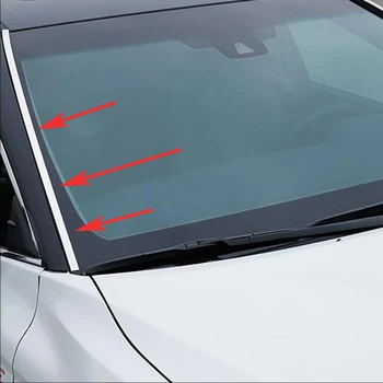 Toyota Camry 2017 2018 XV70 8 Reikmenys, Automobilių Stiliaus Nerūdijančio plieno Priekinis stiklas apdaila padengti