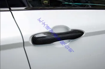 Toyota Camry 2018 2019 Automobilių Apdailos Anglies Pluošto Stiliaus Durų Rankena Padengti Su Smart Raktas Skylė Sugauti Cokolio Apdaila Liejimo