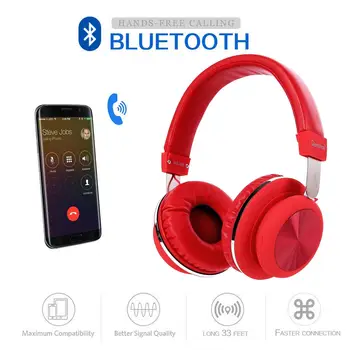 Triukšmo Panaikinimo Stereo Ausinės Bluetooth Ausinių Muzikos laisvų Rankų įranga Parama TF Kortelę su Mic, skirtų 