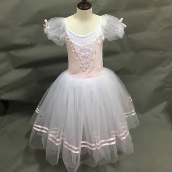 Trumpas Sluoksniuotos Rankovėmis Giselle Baleto Kostiumai Vaikų Vaikų Suaugusiųjų Ilgai Balerinos Suknelė Moterims Baleto Mdc Mergaičių Rezultatų Šokių Drabužiai