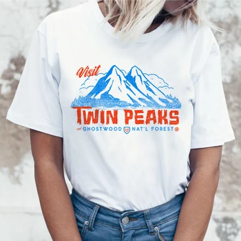 Twin Peaks Marškinėliai Moterims Harajuku Ullzang, Kurie Žuvo Laura Palmer T-shirt Grafikos Animacinių filmų Marškinėlius 90s Estetinės Viršuje Tees Moteris