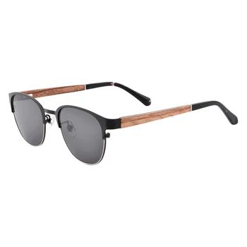 UOOUOO Medienos vyrų akiniai nuo saulės, poliarizuoti vyrų taurės trumparegystė mediniai saulės akiniai recepto akiniai rėmeliai vyrų žvejybos akiniai Rv.