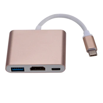 USB 3.0 Adapteris Keitiklis USB C Hub USB 3.1 Buitinių C Tipo HDMI PD Nustatyti Kompiuterių Priedai už Telefoną, Nešiojamąjį kompiuterį