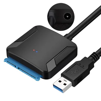USB 3.0 prie SATA Kabelis Didelės Spartos Perdavimo 2.5/3.5 HDD SSD Kietąjį Diską Keitiklį SGA998