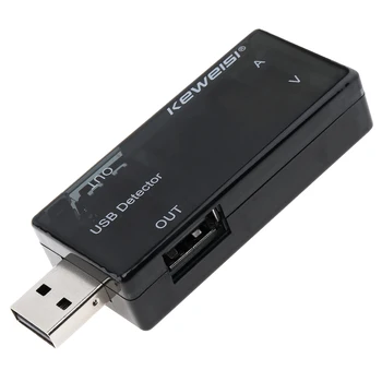 USB Detektorius LCD Srovė Įkroviklio Talpa Testeris USB Įkroviklis Gydytojas Galios Matuoklis Tekstas Voltmeter Mobiliųjų Telefonų Remontas