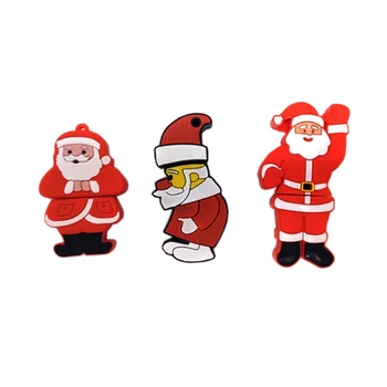 USB pendrive animacinių filmų Kalėdų Senelis/Sniego/Medžio usb flash drive 4GB 8GB 16GB 32GB 64G memory stick kalėdų dovana pen ratai