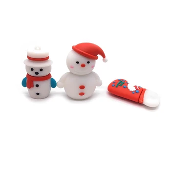 USB pendrive animacinių filmų Kalėdų Senelis/Sniego/Medžio usb flash drive 4GB 8GB 16GB 32GB 64G memory stick kalėdų dovana pen ratai