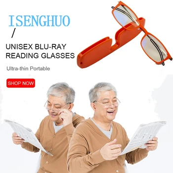 Ultra-plonas nešiojamas Skaitymo Akiniai TR90 šviesos anti-mėlyna šviesa skaitymo akiniai tinka moterims ir vyrams su 