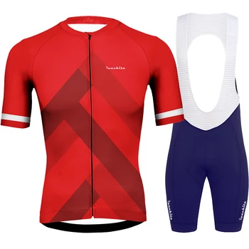 Uniforme ciclismo Runchita 2019 m. vasaros dviračių džersis nustatyti trumpas rankovės dviračių drabužiai, vyriški dviračiu, eiti pro MTB roupa de ciclismo