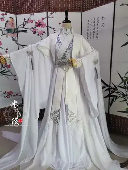 Unisex Xie Lian Cosplay Kostiumų Tian Guan Ci Fu Cosplay Balta Hanfu Kinijos Anime Apranga Mo Dao Zu Xiao Shi Xingchen Kostiumai