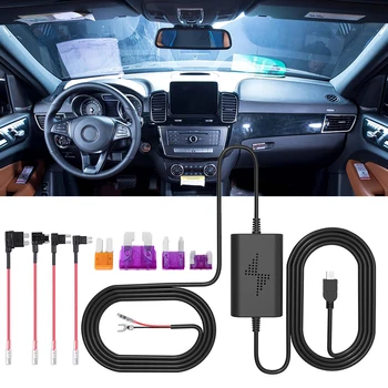 Universalus Saugiklių dėžėje, Automobilių Diktofonas Brūkšnys Cam Kietos Vielos Rinkinys su Micro USB Pajungti Jungtis, Usb Priedai 12V-30 V