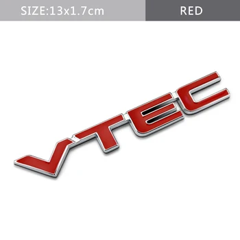 Už 2.4 VTEC Metalo Lipdukas Ženklelis Honda Accord Civic Odyssey Jade Miesto Tilptų Džiazo CRV Elysion Pilotas Patvarus Automobilis Emblema Decal