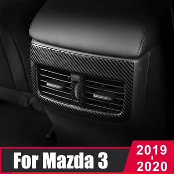 Už Mazda 3 Axela 2019 2020 BP Nerūdijančio plieno Automobilio Galinės Oro kondicionavimo angos Ventiliacijos rėmas Padengti Apdaila Priedai