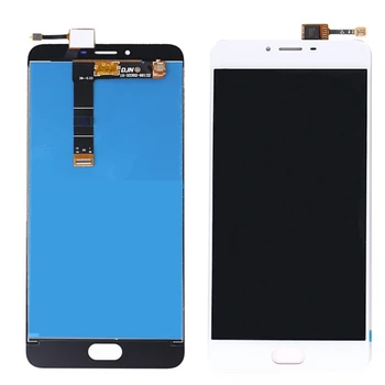 Už Meizu U20 Visiškai LCD Ekranas + Touch Ekranas skaitmeninis keitiklis Asamblėjos atsarginės Dalys, 5.5 colių Juoda / Balta Nemokamus Įrankius