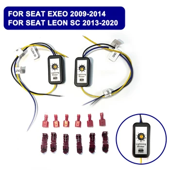 Už Seat Leon 5F SC 2013-2020 m. Už Sėdynės Exeo 2009-2vnt Dinamiškas Posūkio Signalo Indikatorius LED užpakalinis žibintas Modulis Laidas Laidas Pajungti