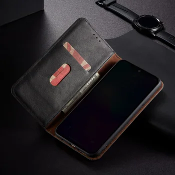 Už Xiaomi POCO M3 Odinis Telefono dėklas Xiaomi POCO X3 NFC Prabangus Retro Odos Maišas F2 Pro Piniginės Kortelę Stovėti Magnetinis Dangtelis