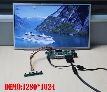 VGA LED LCD HDMI, DVI Audio Controller board ekranas 17.3