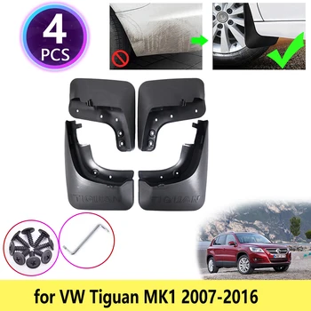 VW Volkswagen Tiguan MK1 2007 2008 2009 2010 2011 2012 2013 2016 Purvasargių Mudflap Sparnas Atvartais Splash Priedai