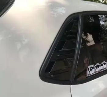 VW polo 2011-2018 Sedanas ABS Atgal trikampis Galinių Durelių Langą atspalvių, Žaliuzės Rėmo Palangės Liejimo Dangtelio Lipdukas Apdaila