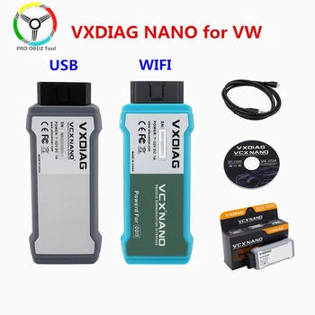 VXDIAG NANO VW Diagnostikos Įrankis ODIS V5.1.3/ V5.1.6 Pakeisti 5054A/ 6154 OKI Auto Scanner Wifi USB Jungtis Pasirinktinai