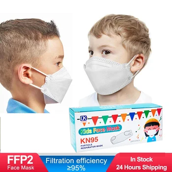 Vaikai FFP2 KN95 Respiratorių Filtravimo Veido Kaukė kd2.5 Žuvis Ne Austi masque apsauga nuo dulkių Apsaugos Burną Bžūp Lauko veidui