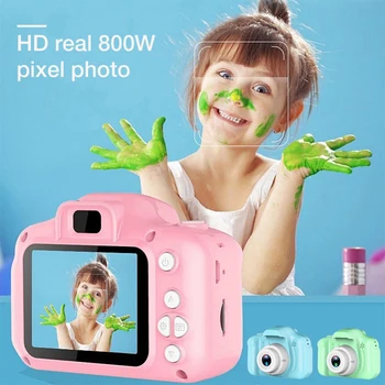 Vaikai Fotoaparatas atsparus smūgiams 2 Colių 1080P HD Ekranas, Kamera Vaizdo Žaislas 8 Mln. Pikselių Kamera Vaikams Lauko Fotografijos Gimtadienio Dovana