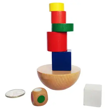 Vaikai Mediniai Montessori Žaislai Akmens Balansas Blokai Stalo Žaidimai Švietimo Krovimas Didelis Pastatas, Mūrinis Medienos Žaislas Berniukams, Mergaitėms, Kūdikiams