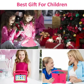 Vaikai Tablet PC Veidoo MOB Android 8.1 Kamera, Palaikomas Wi-fi 16GB ROM Vaikai 7 colių IPS Ekranas Vaikas-Įrodymas Byloje su Rankena
