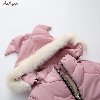 Vaikai, Vaikai, Merginos Žiemos Paltai Striukės Zip Storas Šiltas Sniegas Hoodie Outwear Paltai Vaikai Paltai Viršūnes Drabužius 2019 Naujas