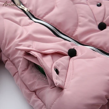 Vaikai, Vaikai, Merginos Žiemos Paltai Striukės Zip Storas Šiltas Sniegas Hoodie Outwear Paltai Vaikai Paltai Viršūnes Drabužius 2019 Naujas
