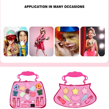 Vaikų Kosmetika Princesė Merginos Modeliavimas tualetinis staliukas Makiažas Žaislų, Kosmetikos Šalies Spektakliai Padažu Box Rinkinys Vaikams