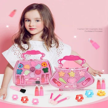 Vaikų Kosmetika Princesė Merginos Modeliavimas tualetinis staliukas Makiažas Žaislų, Kosmetikos Šalies Spektakliai Padažu Box Rinkinys Vaikams