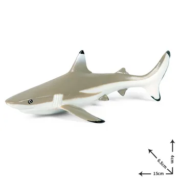 Vaikų Modeliavimas Kietas Statinio Jūrų Gyvūnų Ryklys Didysis Baltasis Ryklys Blacktip Ryklys Plastikiniai Modelis Papuošalai Rankų darbo Žaislai